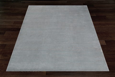 Indo-Nepal Grey Square Hand Knotted 10 X 10  Area Rug 151-18554 Image 3