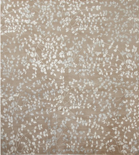 Modern Brown Square Hand Knotted 10 X 10  Area Rug 151-18558 Image 0