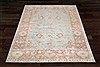 Chobi Blue Square Hand Knotted 10 X 10  Area Rug 151-18559 Thumb 1