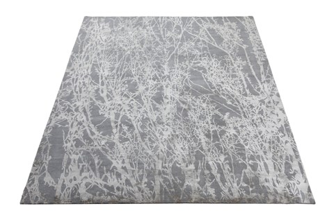 Modern Grey Square Hand Knotted 10 X 10 Area Rug 151-18563 Image 5