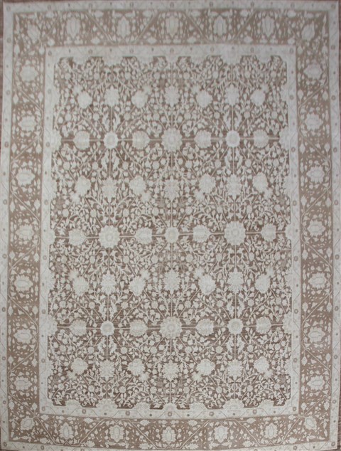 Chobi Brown Hand Knotted 1311 X 160  Area Rug 151-18570 Image 0