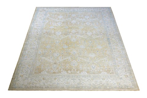 Chobi Yellow Hand Knotted 100 X 137  Area Rug 151-18571 Image 3