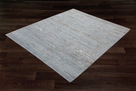 Modern Grey Hand Knotted 80 X 100 Area Rug 151-18576 Image 8