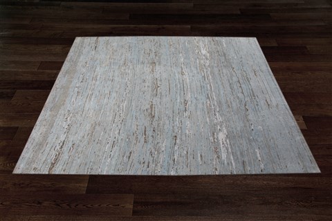 Modern Grey Hand Knotted 80 X 100 Area Rug 151-18576 Image 10