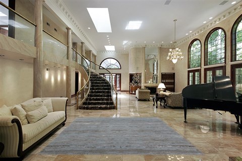 Modern Grey Hand Knotted 80 X 100 Area Rug 151-18576 Image 4