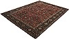 Chobi Red Square Hand Knotted 10 X 10  Area Rug 151-18581 Thumb 3