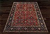 Chobi Red Square Hand Knotted 10 X 10  Area Rug 151-18581 Thumb 6