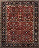 Chobi Red Square Hand Knotted 10 X 10  Area Rug 151-18581 Thumb 0