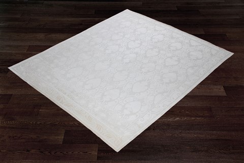 Indo-Nepal Grey Hand Knotted 100 X 140  Area Rug 151-18582 Image 1