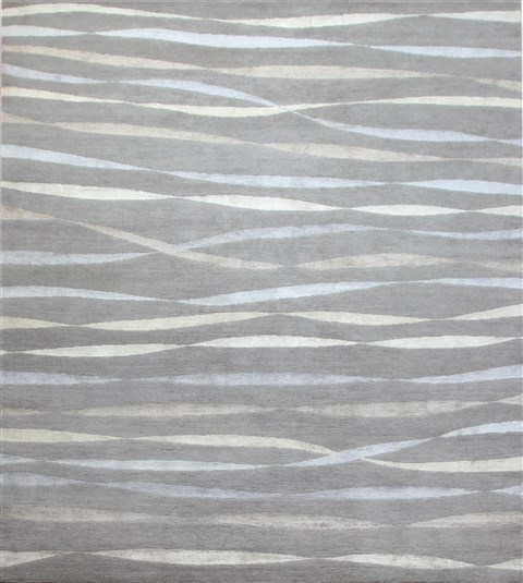 Modern Grey Square Hand Knotted 10 X 10  Area Rug 151-18583 Image 0