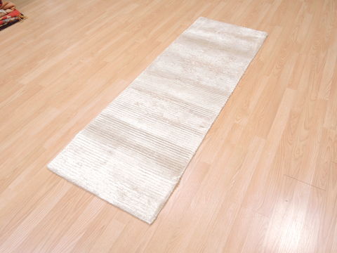 Modern Beige Hand Knotted 40 X 60  Area Rug 100-18588 Image 7