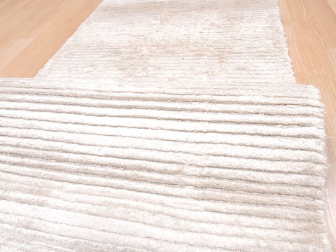 Modern Beige Hand Knotted 40 X 60  Area Rug 100-18588 Image 3