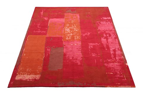 Indo-Nepal Red Square Hand Knotted 10 X 10  Area Rug 151-18591 Image 1
