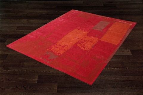 Indo-Nepal Red Square Hand Knotted 10 X 10  Area Rug 151-18591 Image 10