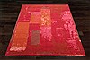 Indo-Nepal Red Square Hand Knotted 10 X 10  Area Rug 151-18591 Thumb 11