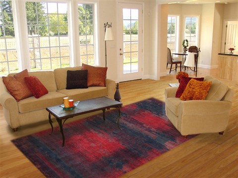 Gabbeh Multicolor Hand Knotted 85 X 115  Area Rug 151-18594 Image 4