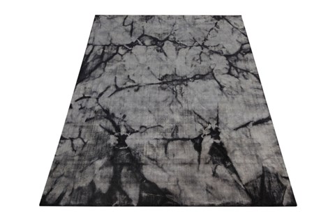 Modern Grey Hand Knotted 60 X 80  Area Rug 151-18598 Image 1