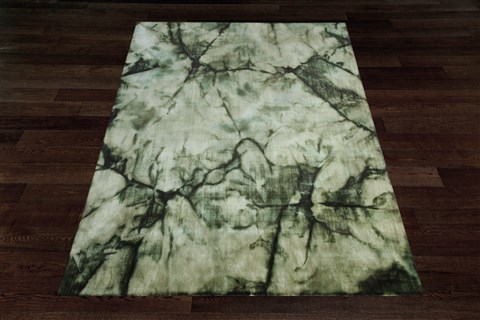 Modern Green Square Hand Knotted 10 X 10  Area Rug 151-18599 Image 1