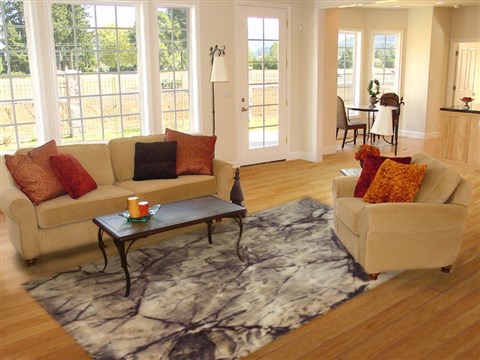 Modern White Hand Knotted 80 X 100  Area Rug 151-18600 Image 4