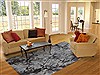 Modern Grey Hand Knotted 80 X 100  Area Rug 151-18601 Thumb 4