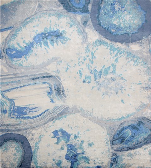 Modern White Hand Knotted 80 X 100  Area Rug 151-18605 Image 0