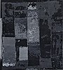 Modern Black Square Hand Knotted 10 X 10  Area Rug 151-18607 Thumb 0