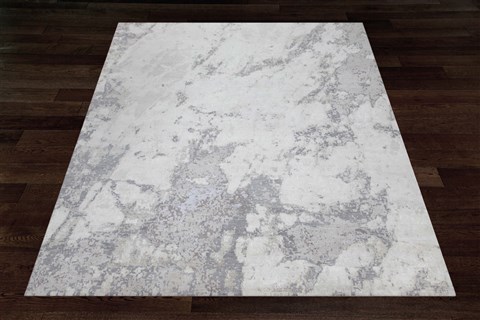 Modern Grey Square Hand Knotted 10 X 10  Area Rug 151-18608 Image 1