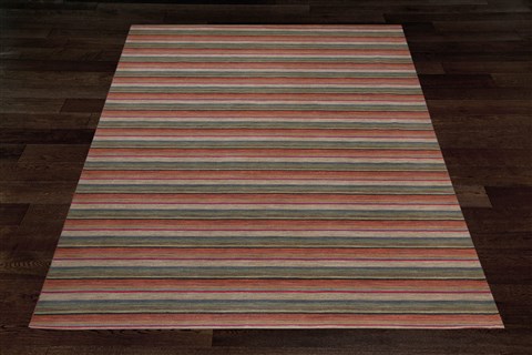 Indo-Nepal Red Hand Knotted 80 X 100  Area Rug 151-18614 Image 7