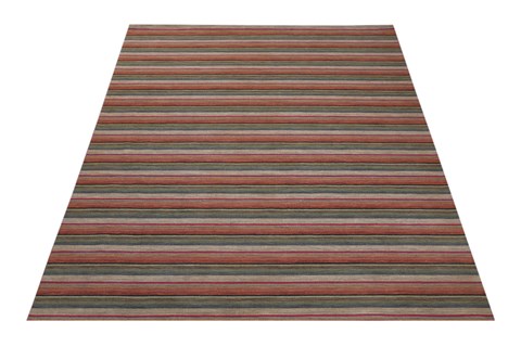 Indo-Nepal Red Hand Knotted 80 X 100  Area Rug 151-18614 Image 8