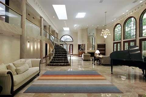 Indo-Nepal Blue Hand Knotted 80 X 100  Area Rug 151-18615 Image 1