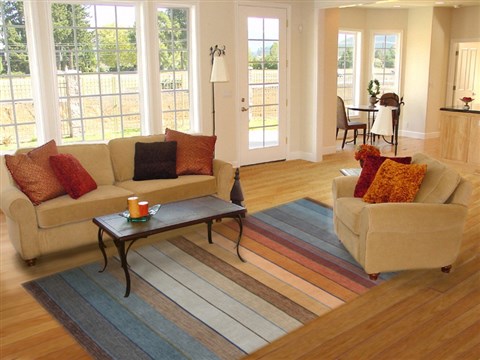 Indo-Nepal Blue Hand Knotted 80 X 100  Area Rug 151-18615 Image 4