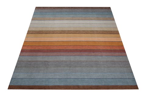 Indo-Nepal Blue Hand Knotted 80 X 100  Area Rug 151-18615 Image 8