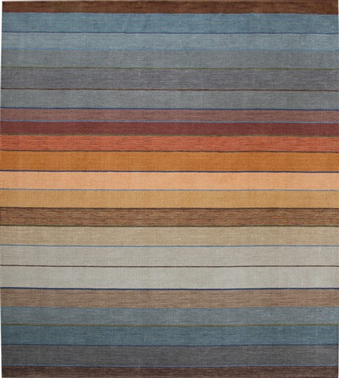 Indo-Nepal Blue Hand Knotted 80 X 100  Area Rug 151-18615 Image 0