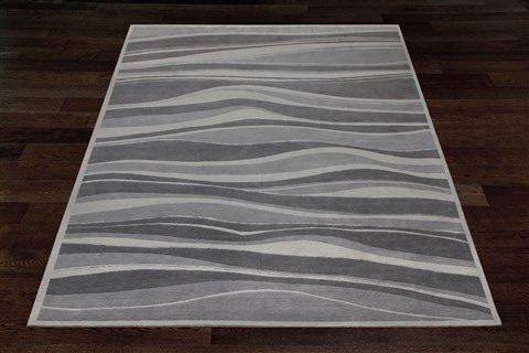 Modern Grey Square Hand Knotted 10 X 10  Area Rug 151-18617 Image 6