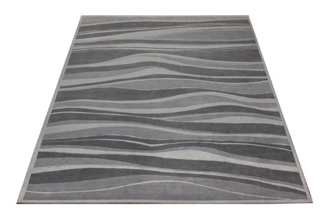 Modern Grey Square Hand Knotted 10 X 10  Area Rug 151-18617 Image 7