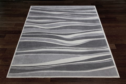 Modern Grey Square Hand Knotted 10 X 10  Area Rug 151-18617 Image 2