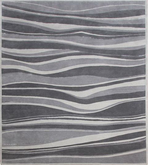 Modern Grey Square Hand Knotted 10 X 10  Area Rug 151-18617 Image 0