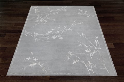 Modern Grey Square Hand Knotted 10 X 10  Area Rug 151-18618 Image 4