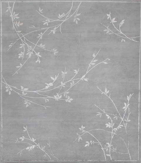 Modern Grey Square Hand Knotted 10 X 10  Area Rug 151-18618 Image 0