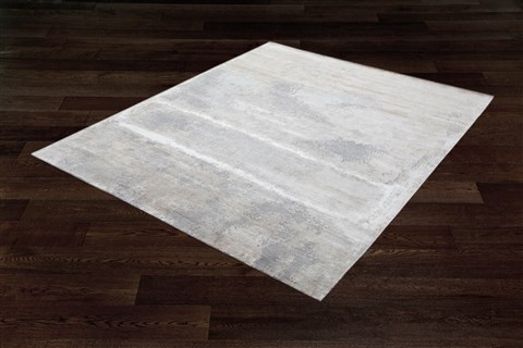 Modern White Square Hand Knotted 10 X 10  Area Rug 151-18621 Image 6