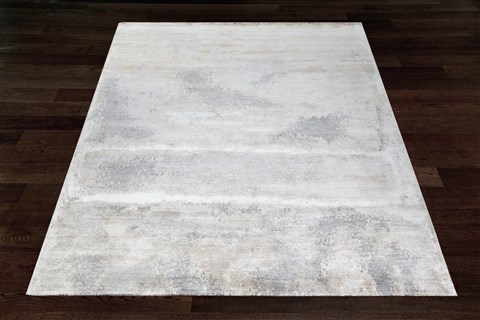 Modern White Square Hand Knotted 10 X 10  Area Rug 151-18621 Image 3