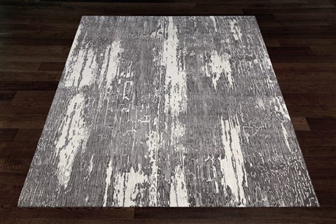 Modern Grey Square Hand Knotted 10 X 10  Area Rug 151-18623 Image 2