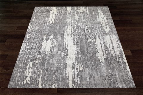 Modern Grey Square Hand Knotted 10 X 10  Area Rug 151-18623 Image 5