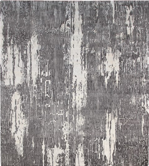 Modern Grey Square Hand Knotted 10 X 10  Area Rug 151-18623 Image 0