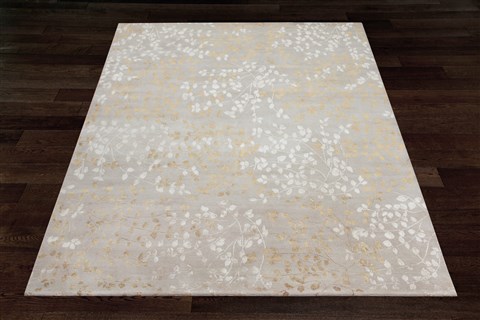 Indo-Nepal Grey Square Hand Knotted 10 X 10  Area Rug 151-18624 Image 3