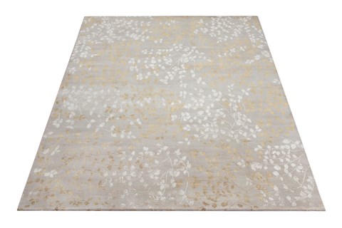 Indo-Nepal Grey Square Hand Knotted 10 X 10  Area Rug 151-18624 Image 5