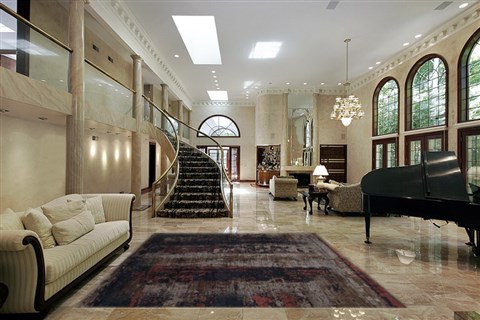 Modern Black Hand Knotted 83 X 105  Area Rug 151-18626 Image 5