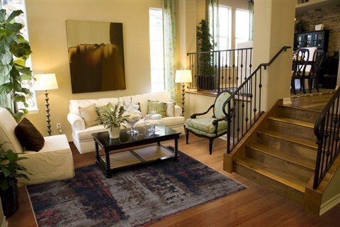 Modern Black Hand Knotted 83 X 105  Area Rug 151-18626 Image 1