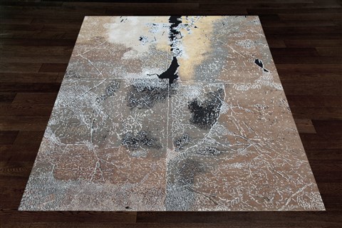 Mahal Brown Square Hand Knotted 10 X 10  Area Rug 151-18631 Image 5