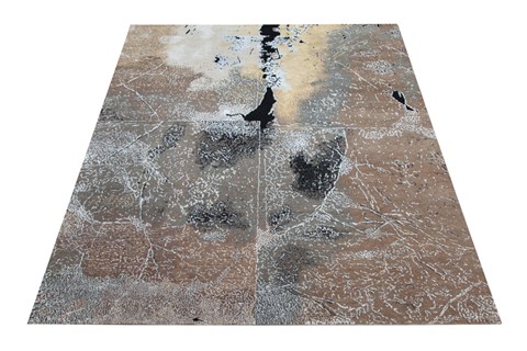 Mahal Brown Square Hand Knotted 10 X 10  Area Rug 151-18631 Image 8